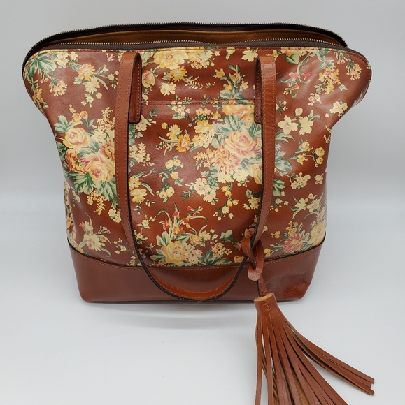 🔥Gorgeous Leather Patricia Nash Rochelle Satchel Shoulder Bag - Picture 11 of 16